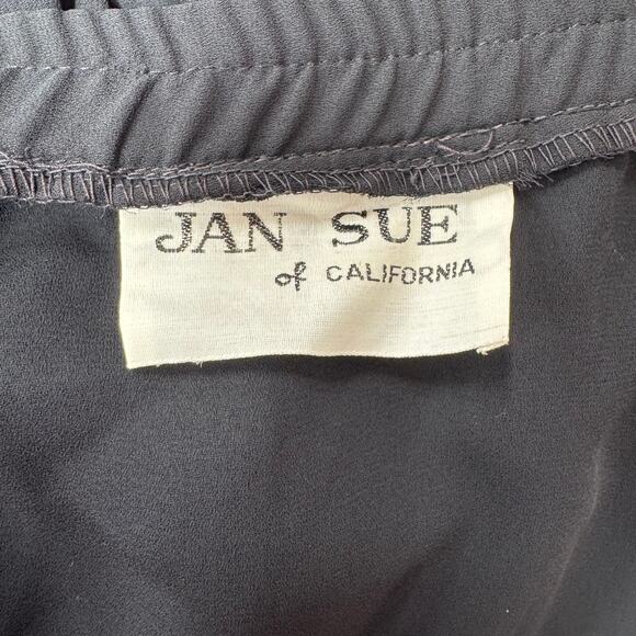 Vintage JAN SUE of California see through black pleaded skirt - Picture 3 of 3
